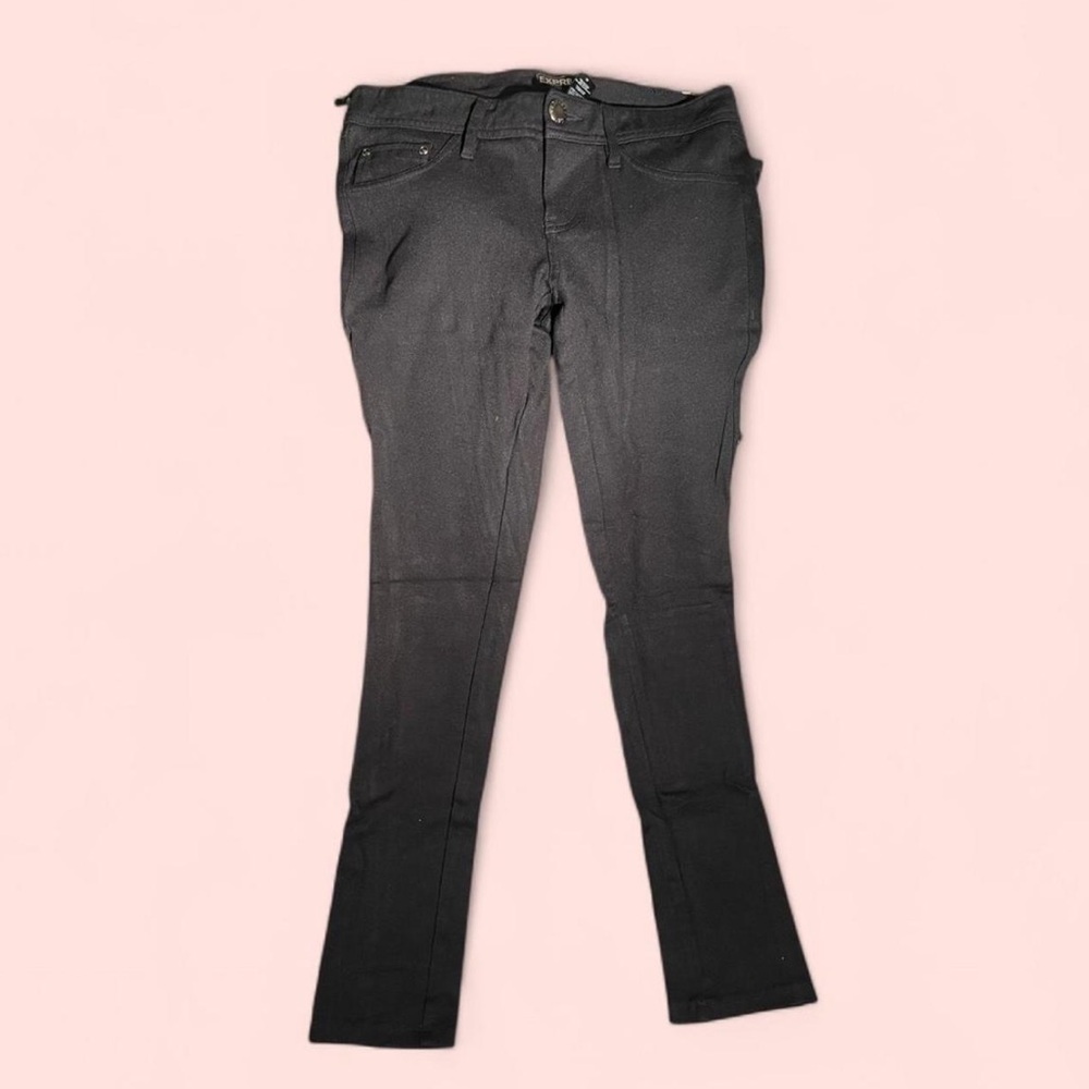Express Stretch Skinny Charcoal Pants